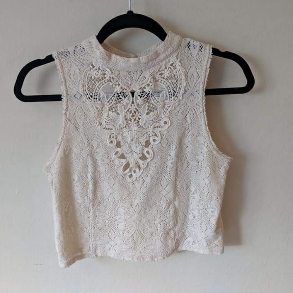 Free people lace midi top
